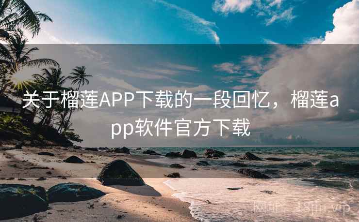 关于榴莲APP下载的一段回忆，榴莲app软件官方下载